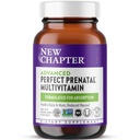 New Chapter Advanced Perfect Prenatal ויטמינים, 192ct, Made with Organic, non-GMO Ingredients for Healthy Baby & Mom - Folate (Methylfolate), Whole-Food Fermented Iron, ויטמין D3 + ג'ינג'ר