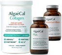 ALGAECAL Bone Builder & Collagen Bundle - Clinically-Supported Collagen עם Verisol, Fortibone, Fortigel + Plant-based Calcium, Strontium, D3, K2, Magnesium ו 16 חומרים מזינים עבור Beauty & Bone Health