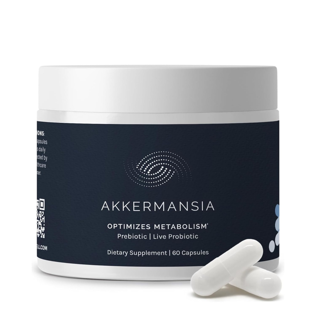 InfiniWell Akkermansia Probiotic for Digestive Health - תמיכה בארוכות בריאה, Immunity & A Balanced Gut Microbiome עם Akkermansia Muciniphila Probiotics (60 קפסולות)
