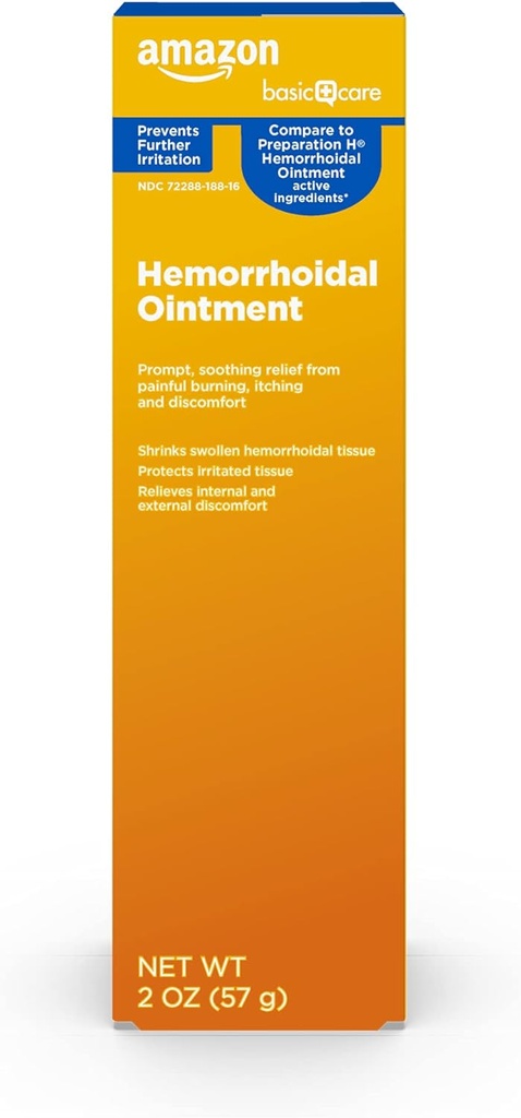 טיפול טחורים, טיפול טחורים, הקלה בכאב, Relieves Burning, Itching and Discomfort, 2 אונקיה (Pack of 1)