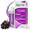אורורה Nutrascience Mega-Liposomal נוזל Glutathione, Immune & Antioxidant Gut Health Support Supplement, 750 מ"ג עבור שירות, non-GMO, Sugar-Free, 10 Single Serve Packets