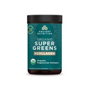 אבקת Supergreens תזונה עתיקה, אבקת סופר-מזון אורגני עם קולג'ן, המיוצרת מפירות אמיתיות, ירקות והרבס, עבור תמיכה עיכול ואנרגיה, 25 משרתים, 7.5oz