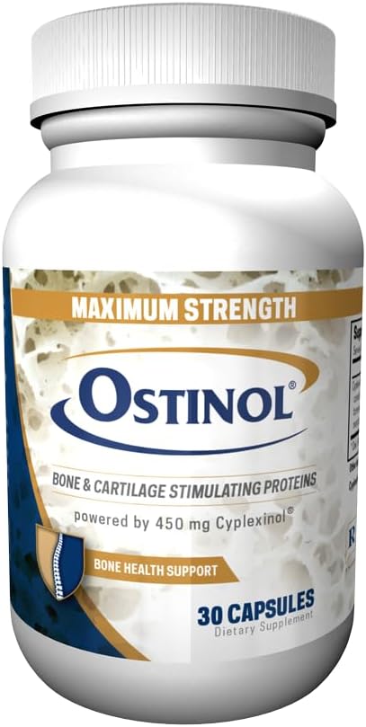 Ostinol Maxiumum כוח 450mg.עצמות ותוסף משותף. הפונקציה Stem Cell Activation Certified חלבון Active חלבון מורכב עבור Moderate Bone Loss & Moderate Joint Disfunction. 30 קפסולות