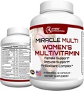 MiracleMulti Multivitamin לנשים - נשים תמיכה פורמולה, תמיכה כספית, מינרלים, ביוטין, Antioxidants & Superfoods Band - 60 קפסולות