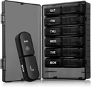 גדול גלולות שבועיות Orgaizer 2 פעמים יום, Gelibo Portable Day ו Night Box Case Medicine מארגנת עבור ויטמין, שמן דגים, גלולות, תוספים - דלקת פרקים ידידותי