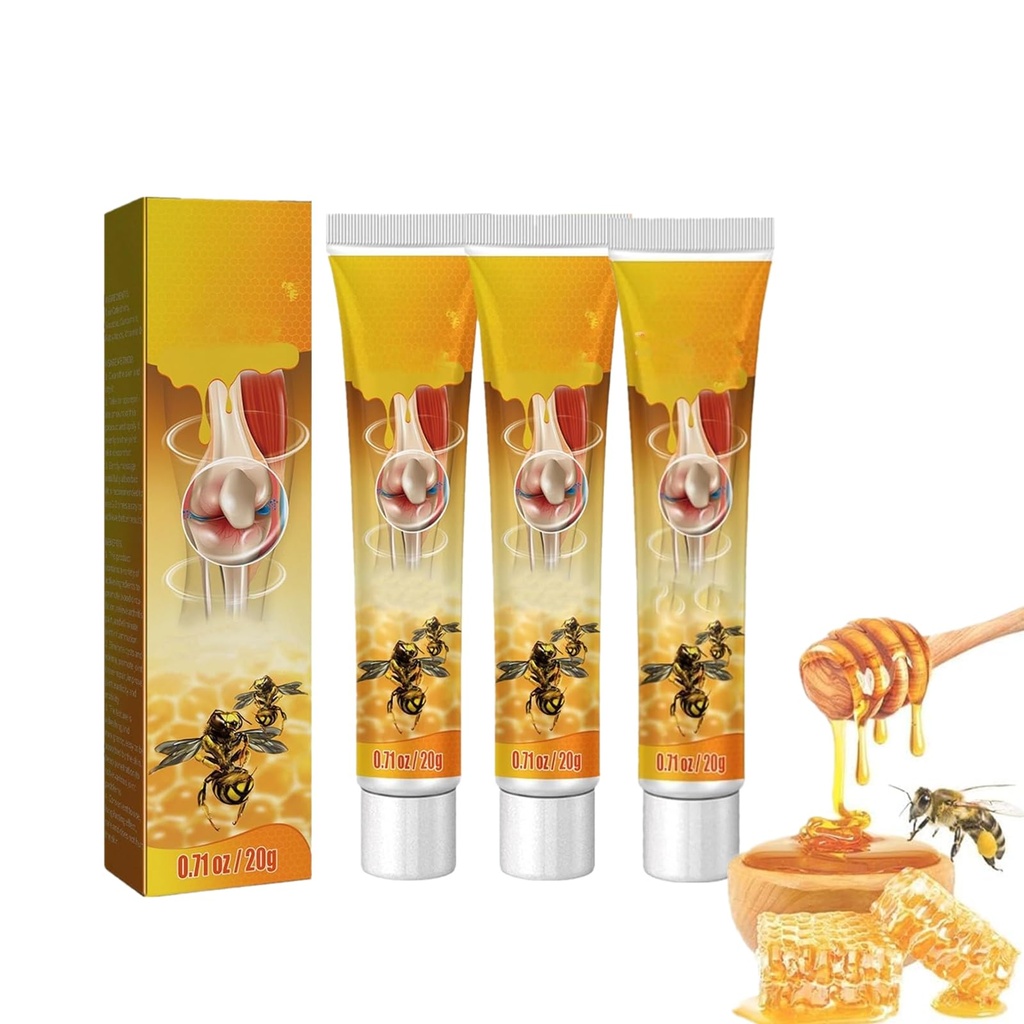 Bee Venom Relief Cream, Bone & Joint Gel, Beevenom New Zealand Bee Venom Professional Gel, Propolis Professional Gel Joint Cream （3PCS）