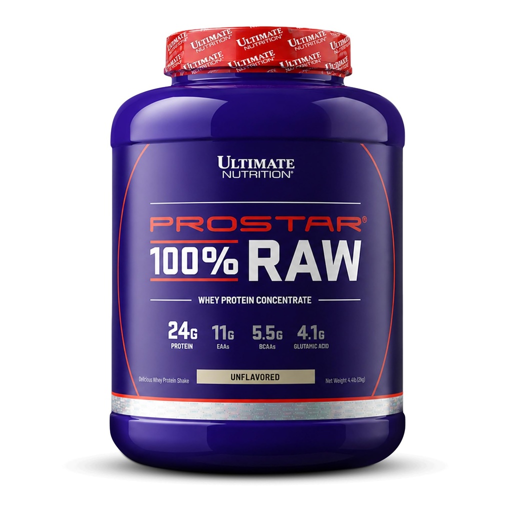 תזונה מושלמת Prostar Raw Whey חלבון ריכוז אבקה, פחמימות נמוכות, שומן נמוך, Keto Friendly, 24 גרמות של חלבון Per לשרת עם 5.5 גרמות של BCAAs, Unflavored, 67 משרתים, 4.4 פאונד.