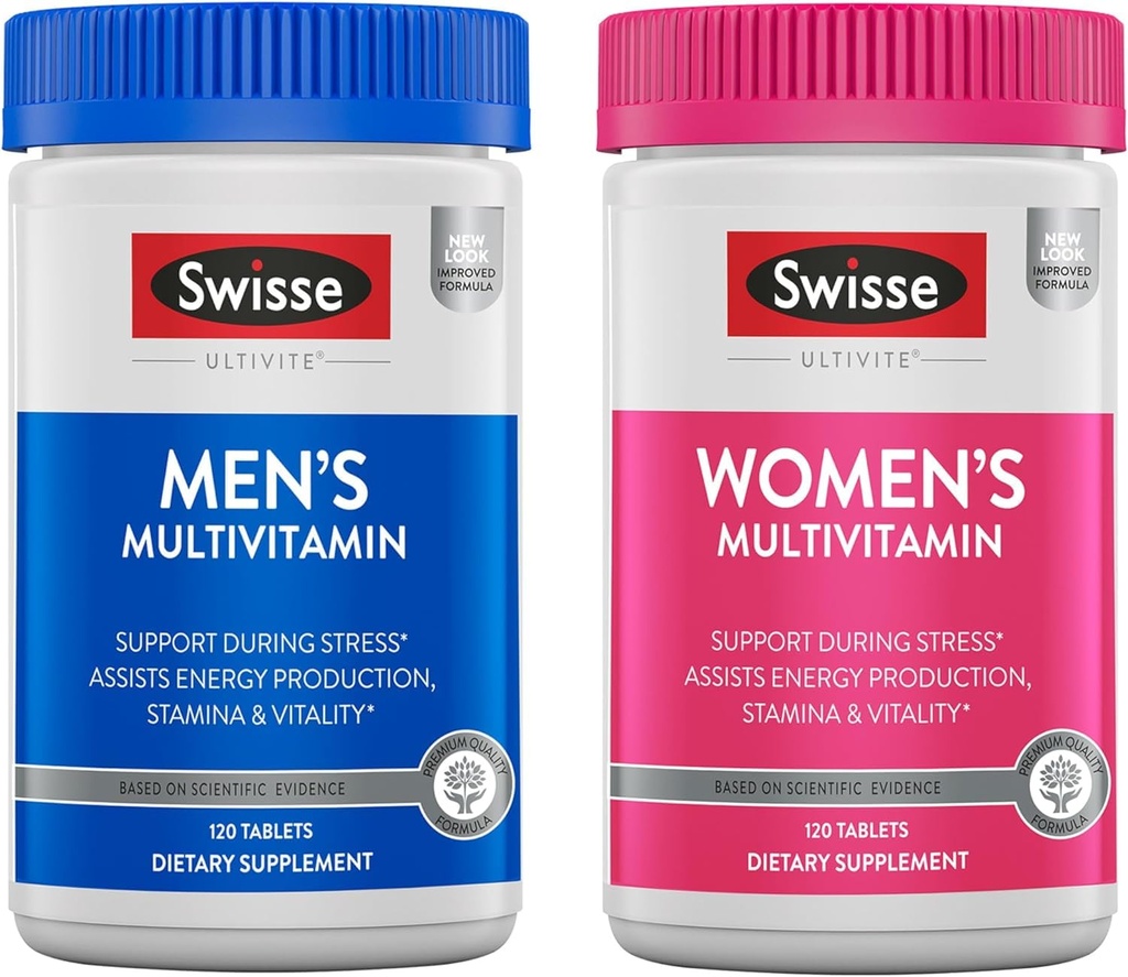 Swisse Daily Multivitamin for Men & Women Bundle Combo Pack