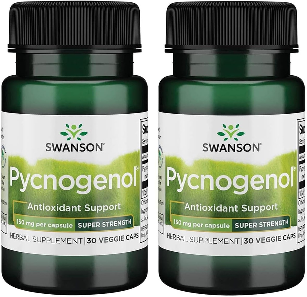 סוונסון Ultra Pycnogenol - Superחוזק 150 מ"ג 30 Veg Caps 2 Pack