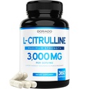 L Citrulline 3000mg Supplement (360 Capsules) Support L Arginine & Nitric Oxide Pills - L-Citrulline For Men & Women - Muscle Recovery & Pump Supplement - 3rd Party Tested, Vegan, Non-GMO - USA Made