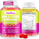 Appetite Suppressant תוסף ; תומך GLP-1 פונקציונלי: Apple Cider Vinegarmies with Green Tea Extract, Probiotic for Fat Burner, Detox ניקויse, Metabolism, Energy & Digestive Health, 60 חניכיים
