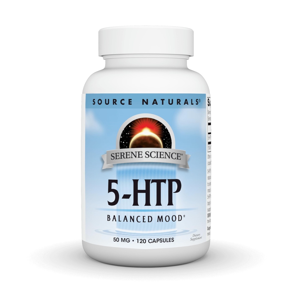 מקור Naturals Serene Science 5HTP 50 מ"ג - 120 קפסולות
