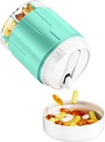 Odaro אקסטרה גדול גלולות מארגנת, Travel Pill Box מארגנת, Daily Medicine מארגנת ואחסון 7 השוואתיות כדי Hold Medicine, ויטמין ותוסף - Cyan
