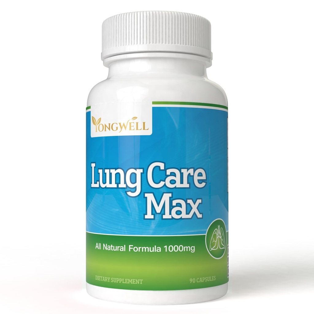 Lung Care Max, Special Antioxidant Formula with American גינזנג, Bee Propolis, ו-Royal Jelly (90 קפסולות)