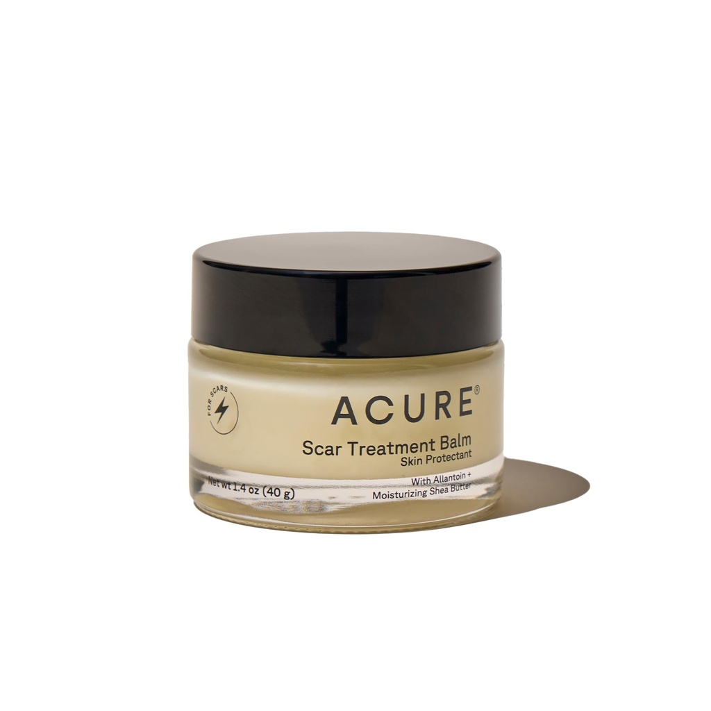 Acure Scar Treatment Balm – Nourishing Cream with Zinc Oxide, Vitamin E & Shea Butter for New & Old Scars, 1.4 oz