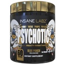 Insane Labz Psychotic Gold, High Stimulant Pre Workout אבקה, אנרגיה מתקדמת ממוקדת, משאבות וסוף עם אלן Betaine, DMAE Bitartrate, no Booster (60 משרתים, Blue Punch)