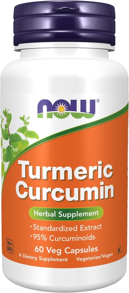 עכשיו Curcumin, 60 Veg כמוסות