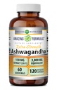 פורמולות מדהימות Ashwagandha לחלץ תוסף | 150 Mg לחלץ (20:1) | Equivalent to 3,000 Mg | Veggie כמוסות | Non-GMO | Gluten-Free | Made in USA (1 Pack | Count 120)