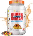 ALPHA LION Superhuman Whey אבקת חלבון, גדול Tasting Pure חלבון Isolate, Low Carb, Low Sugar, No Bloat Post Workout, שריר התאוששות וצמיחה (28 משרתים, PB & Gains)