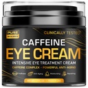 קרם עיניים Caffeine עבור Anti Aging, Dark Circles, Bags, Puffiness. גדול מתחת עין עור + Faceing, טיפול בעין לנשים 1.7oz
