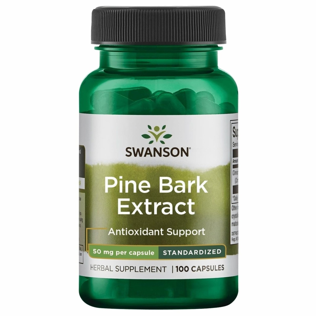 Swanson Pine Bark לחלץ 50 מיליגרם 100 קפסולות
