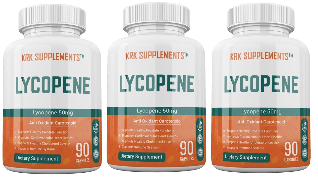 3 בקבוקי Lycopene 50 מ"ג 270 קפסולות