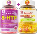ג'ינג'ר Chews תוספת חניכיים עבור Nausea, Stomach הקלה ו 5HTPmies למבוגרים ולילדים 8+ עם GABA + Magnesium Glycinate