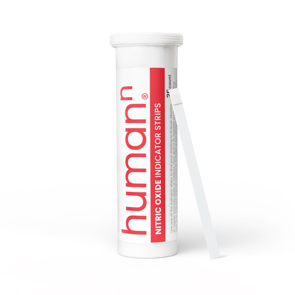 HumanN - Nitric Oxide I Indexs - Test salivary Nitrite Levels - 1 Tube of 25 Strips