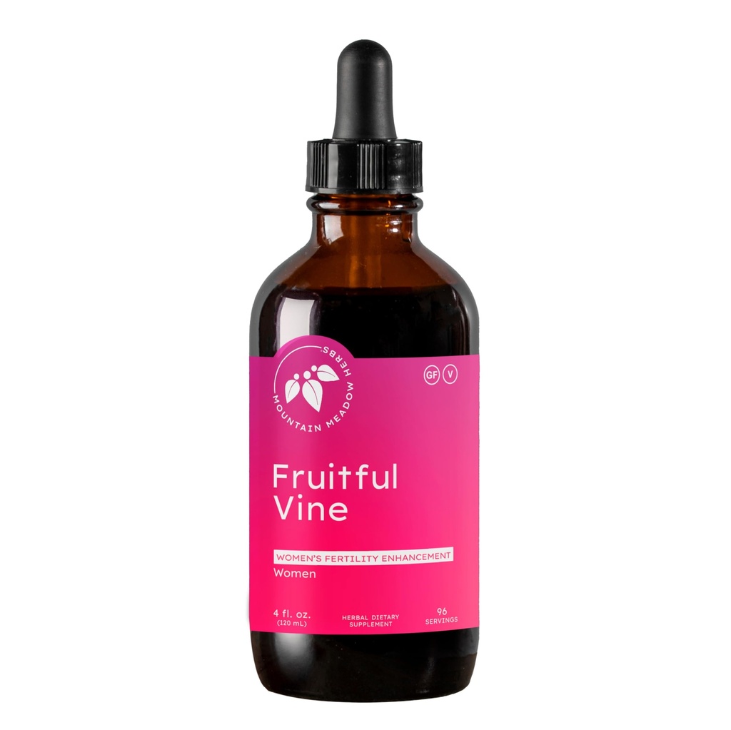 Mountain Meadow Herbs פירותful Vine - Hormonal and Reproductive Health Support for Women, Dong Quai, Chaste Tree and Herbal Bel for Fertility and Cycle Balance, 4oz
