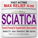 Satica Nerve Cream - קרם כוח מקסימלי לרגליים, ידיים, Legs, Toes, Back - Natural Ultra Strength Arnica, MSM, Menthol, Soothing Comfort, 4 Oz