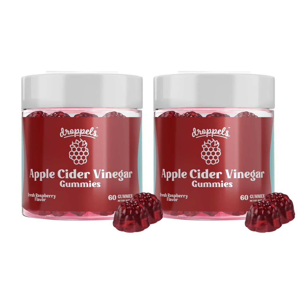 טיפות Apple Cider Vinegarmies 1000 מ"ג עם Beet Root & Pomegranate | Non-GMO, טבעונית-ידידותית, Gluten Free | Supports Digestion, Metabolism, Energy & Immune Health
