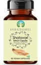 Shatavari לחלץ 500 מ"ג - 60 קפסולות צמחוניות | Asparagus Racemosus | All Natural | 100% טבעוני | Gluten-Free | GMP Certified.