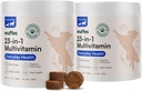 Wuffes 23-in-1 Chewable Dog Multivitamin & Supplements Bundle - כלב Multivitamin עבור Small & Large Breed - 2 Pack - 60 הרוזן