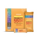 NANOWELL 12 סטרינס פרוביוטיקה 55 מיליארד CFU עם אבקת Enzymes העיכול - תמיכה כספית, Gut Health, Probiotics, Prebiotics & Postbiotics - 60 Sticks, 60 יום אספקת מזון