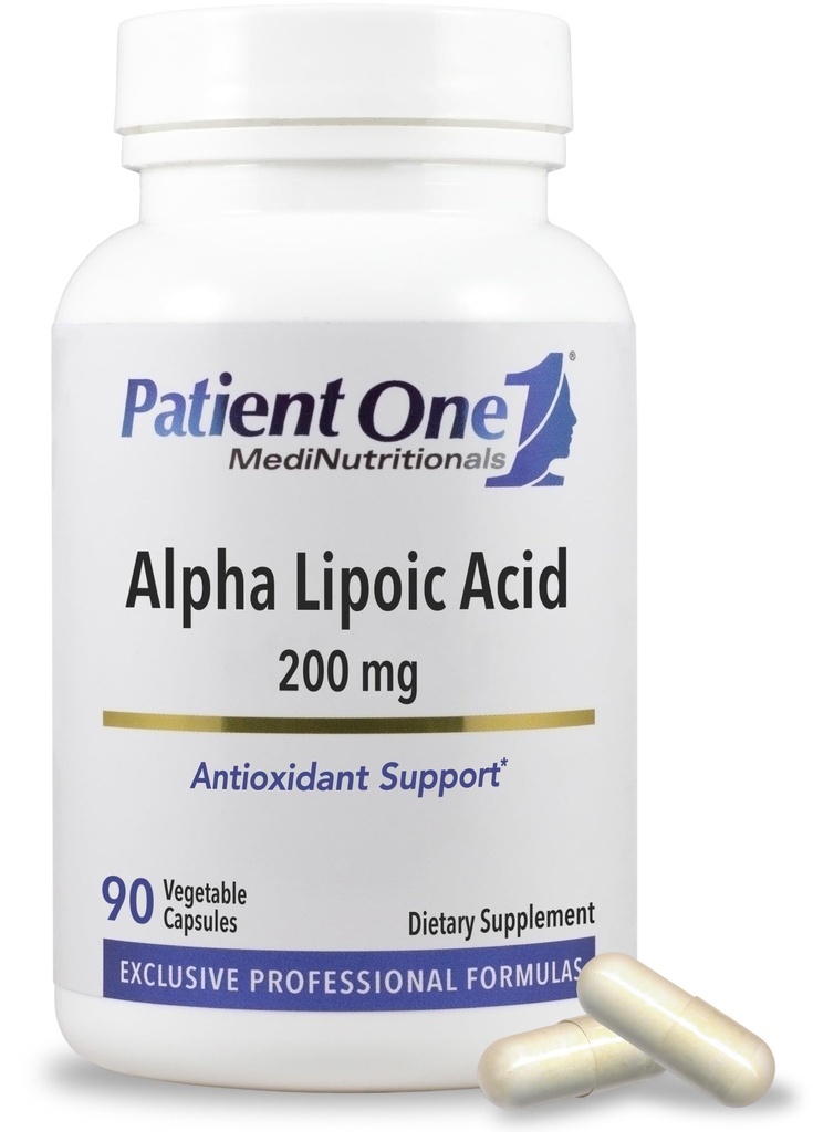 מטופל אחד Alpha Lipoic Acid (ALA) 200 מ"ג | תוסף Antioxidant לתמיכה ב- Nerve and Liver Health *