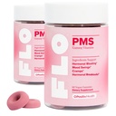 O Positiv FLO PMS חניכיים עבור נשים - Proactive PMS הקלה - מטרות Hormonal Breakouts, Bloating, Cramps, & Mood Swings עם Chasteberry, ויטמין B6, ולימון Balm - PMS חניכיים (Pack של 2)