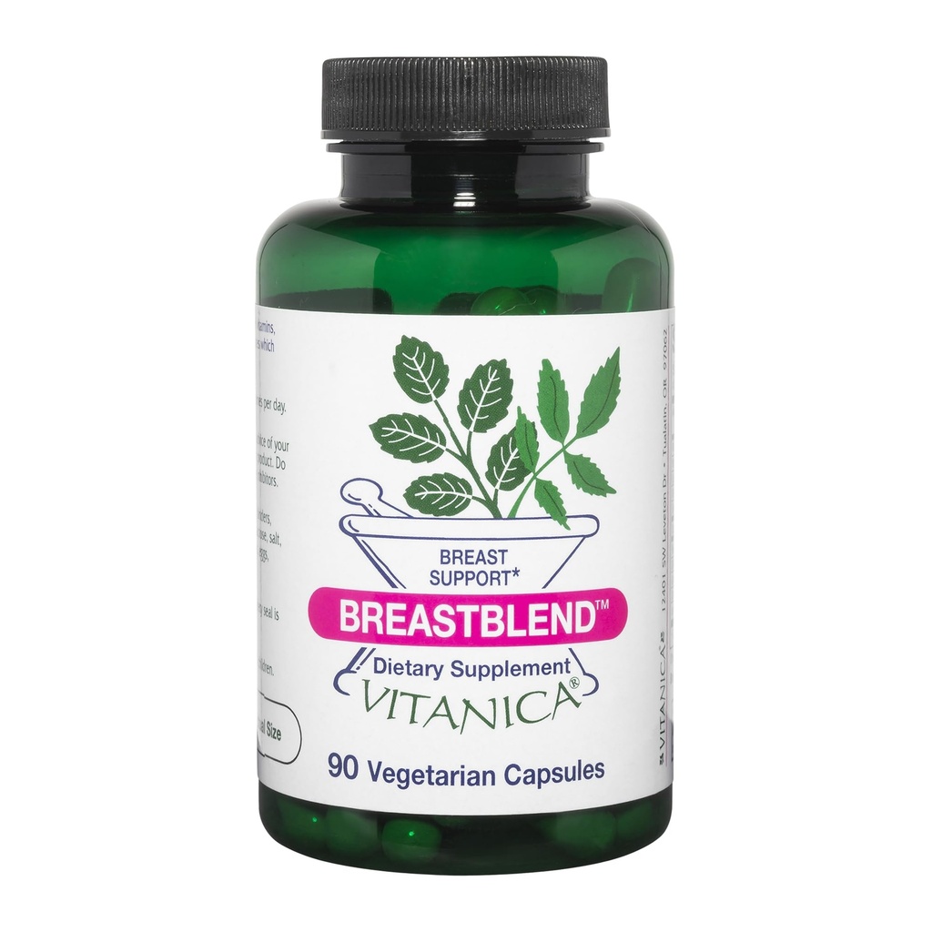 Vitanica BreastBlend, Breast Care Support, טבעוני, 90 קפסולות
