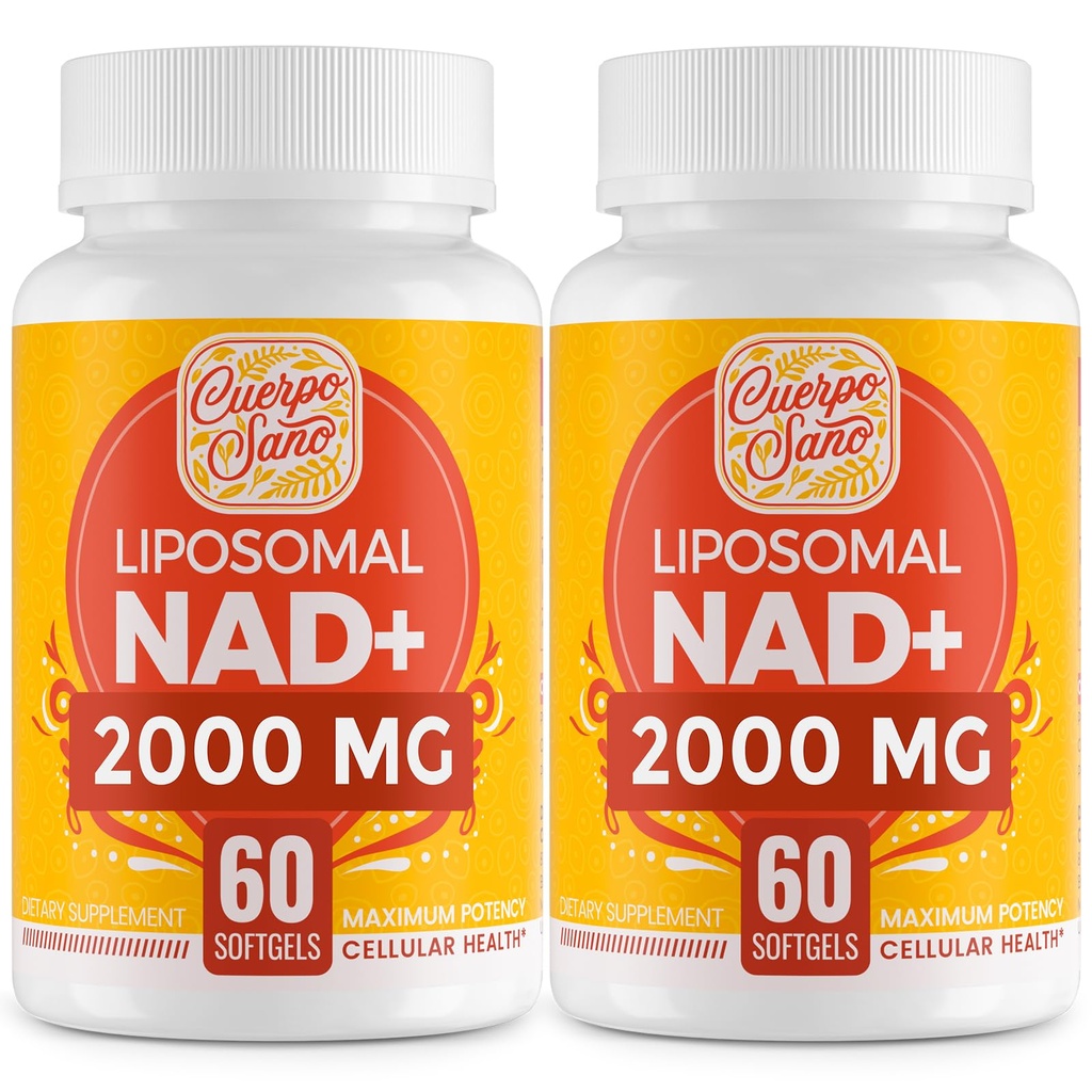 2000 MG NAD תוסף, Liposomal NAD+ עם Absorption גבוהה, יותר יעיל מאשר Nicotinamide Riboside, Pure & Plus Boosting תוסף, Aging Defense, Metabolism & cell, 120 רציפים