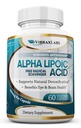 Alpha Lipoic Acid 600 מ"ג קפסולות - תוספת כוח ALA תוסף - הטוב ביותר קפסולות Vegetarian עבור כאב עצבי, עור, פנים, עין ומוח Boost - עוזר Sustain Natural Detoxification, non-GMO