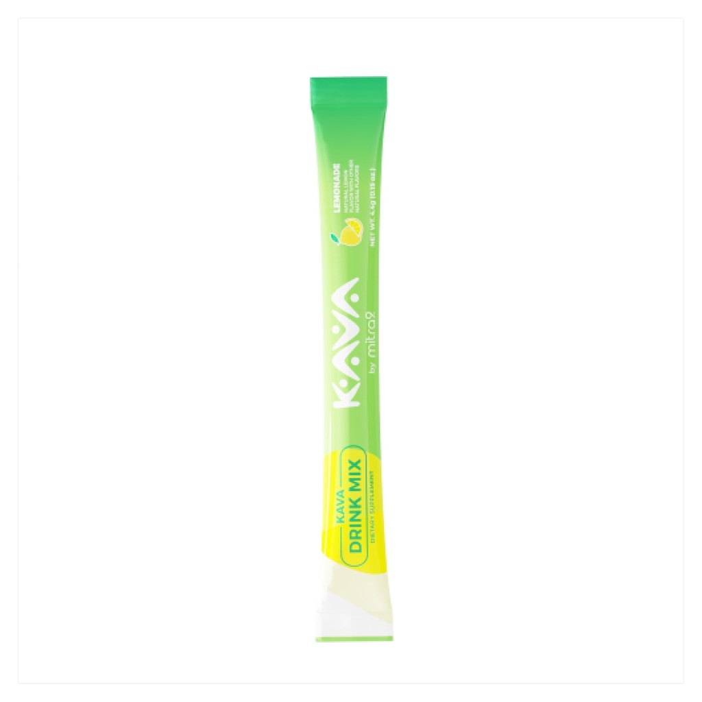 Mitra9 Kava אבקת להירגעPak - Lemonade Kava לחלץ אבקה Packets | Mood Enhancer | Plant Based | מקדם Calm & Clarity | Easy Open Single-משרתת Stick (5)