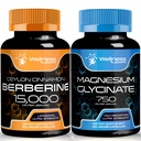 Berberine תוסף 1500 מ"ג - Liposomal Berberine עם Ceylon Cinnamon │ Magnesium Glycinate קפסולות - 750 מ"ג - מגנזיום תוספת תוספת Absorption