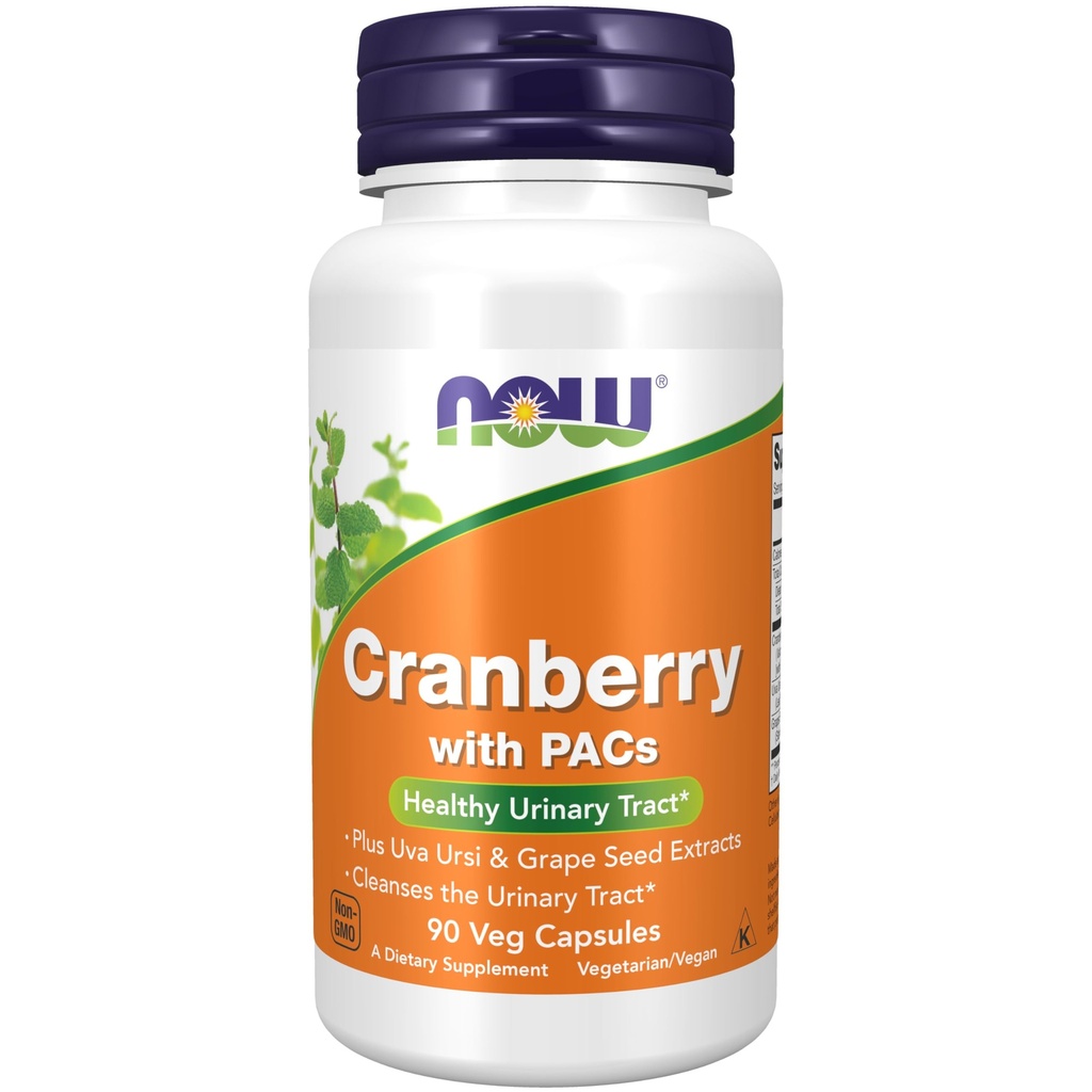 עכשיו תוספי מזון, Cranberry עם PACs, בתוספת Uva Ursi ו Grape Seed לחלץ 90 Veg כמוסות