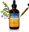 Herb Pharm מוסמך אורגני Skullcap לחלץ תמיכה מערכת העצבים, אורגני Cane אלכוהול, 4 Ounce