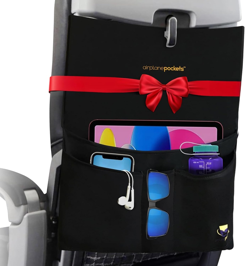 Airplane Pockets - Airplane אביזרים - מטוס נסיעות חיוני - מארגנת נסיעות - Seat Storageer - Air Travel Essentials - Seat Back ארגן - נסיעות בינלאומיות חייב להיות