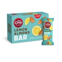 שלב אחד מזונות לימון Almond Bar, Heart Healthy חטיף צמחי Sterols, אומגה 3 של חטיף סיבים גבוה Gluten & חלב חינם, טבעוני, Zero Sodium, Granola Bars (12 Pack)