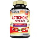 Artichoke תוספת לחלץ קפסולות, 4 חודשים אספקה עם פאפאיה, Apple Pectin, Turmeric Curcumin, Bladderwrack - תומך בפעילות העיכול - 120 קפסולות טבעוניות