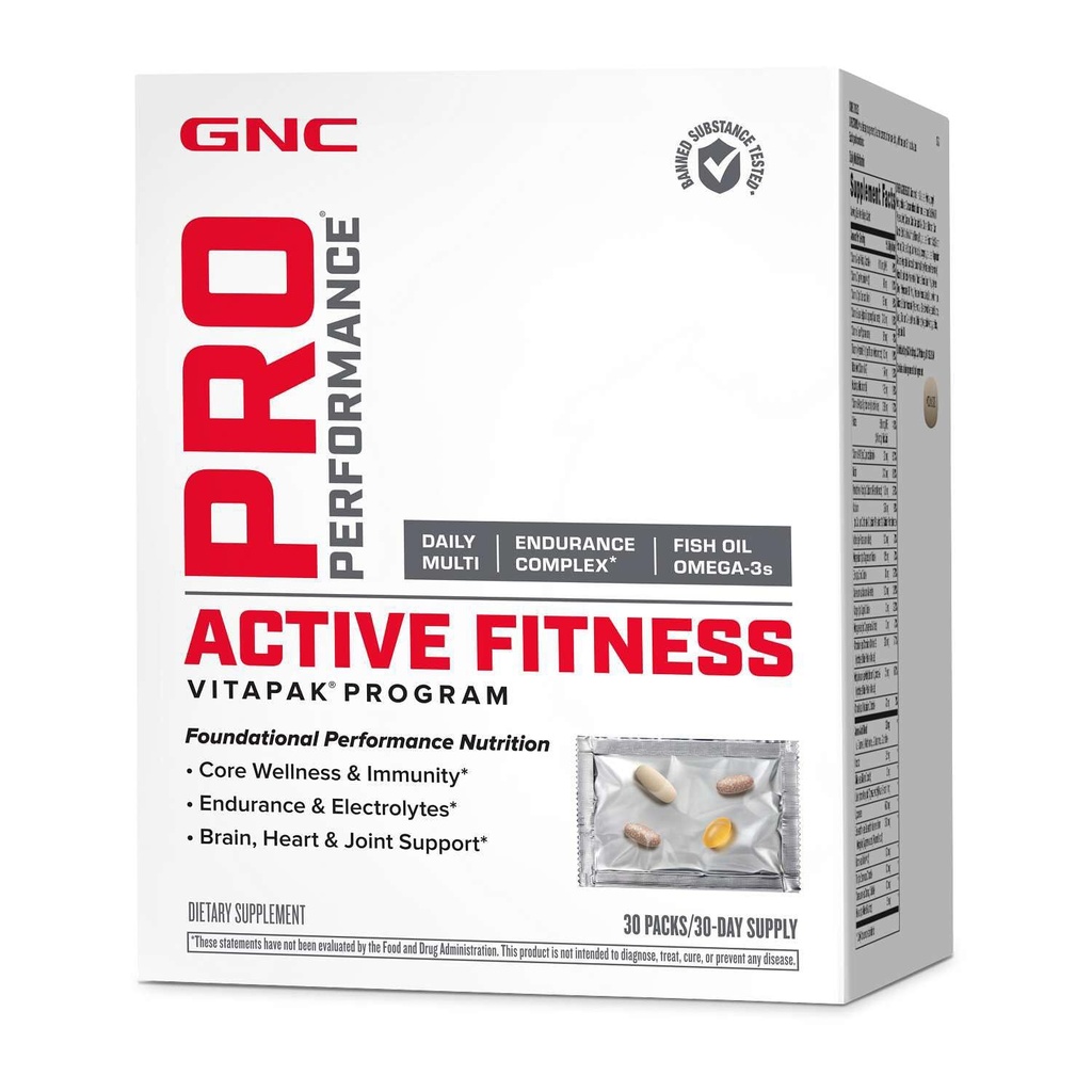 GNC Pro Performance Active Fitness Vitapak Program | 30 משרתים