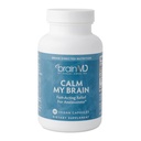 ד"ר Amen BrainMD Calm My Brain - 90 קפסולות טבעוניות - Fast-Acting Formula with Magnesium, Ashwagandha & L-theanine - 30 משרתים