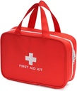 חבילת עזרה ראשונה ריקה Kit Bag Emergency Pouch Travel Medicine מארגנת Bag for Home, קמפינג, נסיעה, מכונית (אדום)
