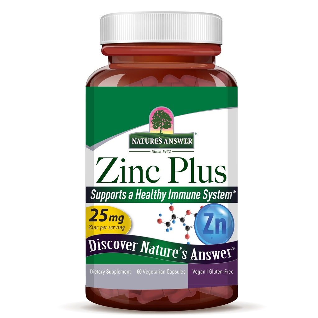 Znc Plus + ויטמינים למבוגרים - 25 מ"ג של תמיכה החיסון עם B6 60 ואג קפסולות - טבעוני, Gluten-Free Zinc Piclonate | Immune Support